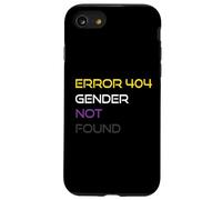 Error 404 Gender Not Found Nonbinary Pride Non-Binary Flag Case for iPhone SE (2020) / 7/8