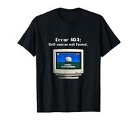 Error 404 Golf Course Not Found Retro Pixel Art T-Shirt