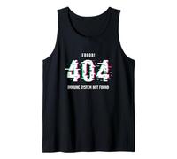Error 404 Immune System Not Found Spoonie Chronic Illness Tank Top