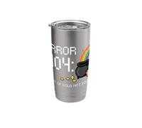 Error 404 Message St. Patrick's Day 2026 Leprechaun Rainbow Stainless Steel Insulated Tumbler
