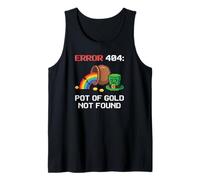 Error 404 Message St. Patrick's Day 2026 Leprechaun Rainbow Tank Top