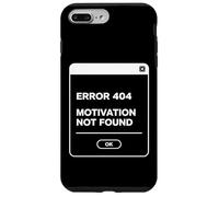 Error 404 Motivation Not Found Funny Lazy Geek Quote Design Case for iPhone 7 Plus/8 Plus