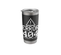 Error 404 Motivation Not Found Procrastination Stainless Steel Insulated Tumbler