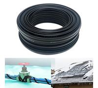 errorpot 24V/220V Heat Cable for Pipe/Roof/Gutter De-Icing, Self-Regulating Heating Cables No Thermostat Required (Color : 5m, Size : 220V 20W/m)-50m||24V 20W/m