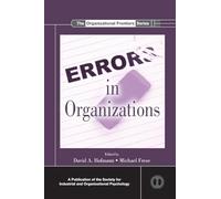 Errors in Organizations (SIOP Organizational Frontiers Series)