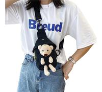 ERRORY 2023 Crossbody Bag Cute Bear Belt for Boy Girl Chest Over the Shoulder Large Capacity Trendy Bags Large Capacity Bag