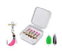 ERRORY 5Pcs Fly Fishing Lures Topwater Baits with Double Hooks, Lightweight Artificial Crank for Trout Bass Fly Fishing Lure