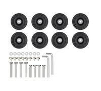 ERRORY 8PCS Quiet Rolling Suitcase Practical Replacement Set Easy Installation Compatibility Luggage Quiet Rolling