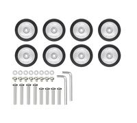ERRORY 8PCS Quiet Rolling Suitcase Practical Replacement Set Easy Installation Compatibility Luggage Quiet Rolling