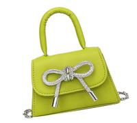 ERRORY Bowknot Designs Small Handbag Fashion Solid Color Crossbody Bags PU Leather Flap Square Shoulder Bag For Women Trendy Women's Purse