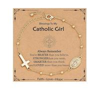 ERRORY Catholic Prayer Jewelry Featuring Marys Crosses Pendant Metal Design Travel Devotions Catholic Faith Crosses Charm