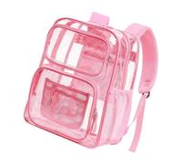 ERRORY Clear Backpack Heavy Duty PVC Transparents Backpack with Reinforced Strap Large Capacity for College Workplace Security Heavy Duty Large Capacity Bookbags