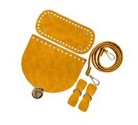 ERRORY Diys PU Leather Bag Knitting Set Strap Flap Cover Bottom Bags Making Accessories for Shoulder Bags Purse Handles for Making