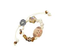 ERRORY Elegant Ceramic Sturdy Wrist Chain Accessory Featuring a Glossy Surfaces Designed for Comfort and Durability Matching Bracelets for Couples