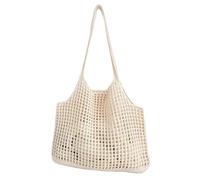ERRORY Elegant Shoulder Bag With Hollow Out Design Crochet Knit Handbag Large Beach Bags For Women’s Travel Essential Stylish Vacation Bag