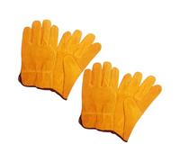 ERRORY Extended Cuff Cowhides Protective Gloves Reinforced Grip Thermal Insulation for Metalworking and Industrial Tasks Industrial Work Gloves