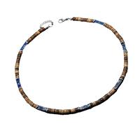 ERRORY Fashionable Necklace With Brown Coconuts Shell Wood Beads And Natural Stone Pendant For Any Occasion User Friendly Necklace