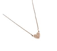 ERRORY Fashionable Sweet Heart Necklace Embellished With Diamonds Trendy Look Crast Of Long Time Use Sturdy Steel For Girls Trendy Women's Necklace