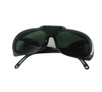 ERRORY Flipped-Up Welding Glasses Carbon Steel Frame Anti-Scratch Lens IR Shield for Compatibility Radiation Protective Goggles