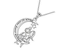 ERRORY Heart Shaped Crescents Moons Necklace with Trees of Life Pendant Mother ' s Day Gift Kirsite Adjustable Chain Trees of Life Necklace Kirsite Symbolic Adjustable Family Unities