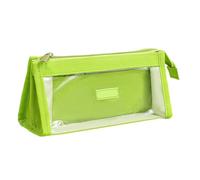 ERRORY High Capacity Pencil Case 2 Compartments Pen Bag Clear Water Resistant Pencil Pouches Marker Pen Organizers for Student School Case