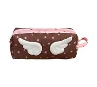 ERRORY High Capacity Pencil Case with Handle Plush Pen Bag Large Pouches Travel Cosmetic Bag for Students Adult Women Candy Color