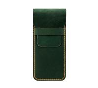 ERRORY Leather Fountain Pen Case Water Resistant Organiser Portable Pencil Pouches for Men Women Writing Essential Storage Vintage Leather Case