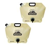 ERRORY Lightweight 8L Folding Water Bucket with Faucet Portable for Hiking Camping Storage Portable Water Bag with Faucet Folding Bucke