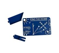 ERRORY Manual Direction Finding Card, Hiking Trip Compact ABS Outdoor Guide with Carry Hole, Backpack Utility Manual Navigation Card Camping Direction Guide Pocket Orientation Aid Hiking Wayfinding