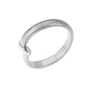 ERRORY Modern Open End Snake Bangle with Brilliant Zircon Detail and Sturdy Stainless Steel Build Unique Accessory Crystal Snake Chain