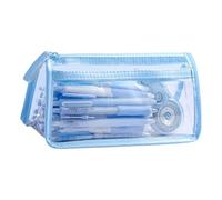 ERRORY Modern Translucent TPU Pencil Bag Extra Storage Space School Gear Organization Solution Spill Proof TPU School Accessories