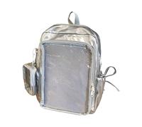 ERRORY Modern Unisex Book Bag with Storage Space Japanese Cartoon Design Breathable Shoulder Strap for Commuters Anime Themed PU Leather Backpack