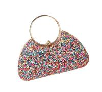 ERRORY Multicolor Rhinestones Handbag For Women Sparkling Evening Purse Dinner Bag Suitable For Weddings Parties Dates Multicolor Clutch