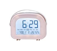 ERRORY Multifunction Room Alarm Clock with Real Time Temperature Display Clear LED Screen Simple Controls Lightweight Housing Digital Clock Thermometers