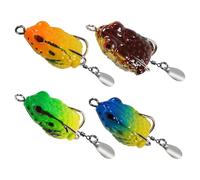 ERRORY Not Deadly Soft Polystyrene Frogs Attract Realistic Motion Flexible for Lake River Fishing Excursions Realistic Frogs Lure Allurement