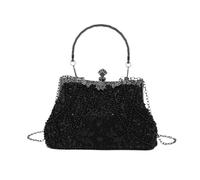 ERRORY Party Handbag With Pearls And Beads Deetail Crossbody PurseFloral Top Handle Shoulder Bag For Elegant Evenings Evening Bag
