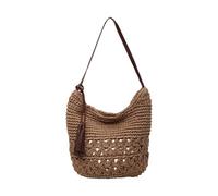 ERRORY Practical Oversized Straw Beach Bag with Multiple Carrying Option Shoulder Bag Casual Handbag for Women and Girls Vacation Accessory
