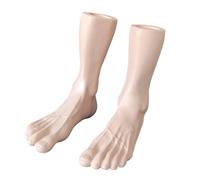 ERRORY Practical Printed Foot Mannequin for Visual Merchandising Art Reference Natural Bone Texture Sturdy Bottom Designs PVC Artificial Foot for Art Reference