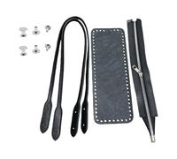 ERRORY PU Leather Shoulder Bag Knitting Set Diys Crochet Making Bags Handles Zipper Bags Bottom Shaper for Crochet Handbags Leather Purse Handles for Making