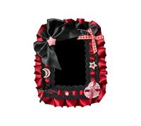 ERRORY Retro Lace Card Holder Nylon Texture Business Organizers Suitable for Everyday Carry Use Multifunctional Slots Organizers