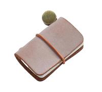 ERRORY Small Leather Notebook 1.25x1.88Inch Pocket Journal Notepads Refillable Notebook 60 Pages Unlined For Writing Sketching Coffee Shop