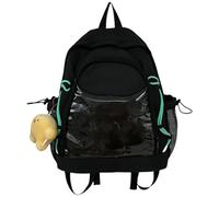 ERRORY Stylish Large Capacity School Bag Clear Book with Spacious Storage Backpack Multiple Pockets for School and Daily Us Nylon Book