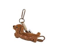 ERRORY Sweet Cartoon Dachshund Plush Bag Charm for Personalization Soft Furry Bag Pendant Ideal for Kids and Adults Practical Family Toy