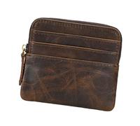 ERRORY Traditional Fashion Troubled Leather Card Owner with Natural Film Development Plan Distressed Leather Card Holder Organizer