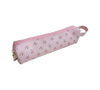 ERRORY Vegetal Print Fabric Pen Case Permanent Building Single Openings for Pencils Markers Soft Blossomy Pencil Bag