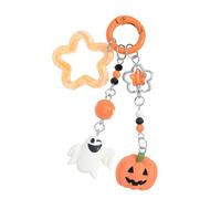 ERRORY Whimsical Pumpkin Specter Holder with Miniature Haunting Castles Designs for Everyday Carry Backpack Accessories Halloween Keychain
