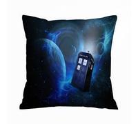 ERRTU Throw Pillow Case Pillowcase Square Printed Cushion Cover for Living Room Sofa Couch Bed Car,Doctor Who Theme of Movie Space Art Print,16x16 in