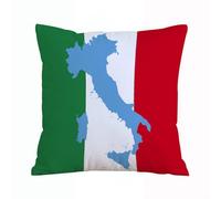 ERRTU Throw Pillow Case Pillowcase Square Printed Cushion Cover for Living Room Sofa Couch Bed Car,Italy flag,16x16 in