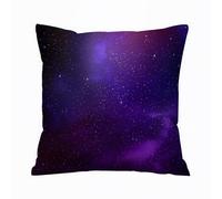 ERRTU Throw Pillow Case Pillowcase Square Printed Cushion Cover for Living Room Sofa Couch Bed Car,Sky, galaxy nebula illustration deep space star cluster and constellation milk,16x16 in