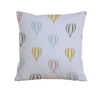 ERRTU Throw Pillow Case Pillowcase Square Printed Cushion Cover for Living Room Sofa Couch Bed Car,Vector seamless pattern decorative bright illustration of hot air balloons,16x16 in